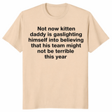 Kitten daddy shirt in sand