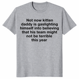 Kitten daddy shirt in sport grey