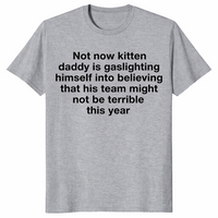 Kitten daddy shirt in sport grey