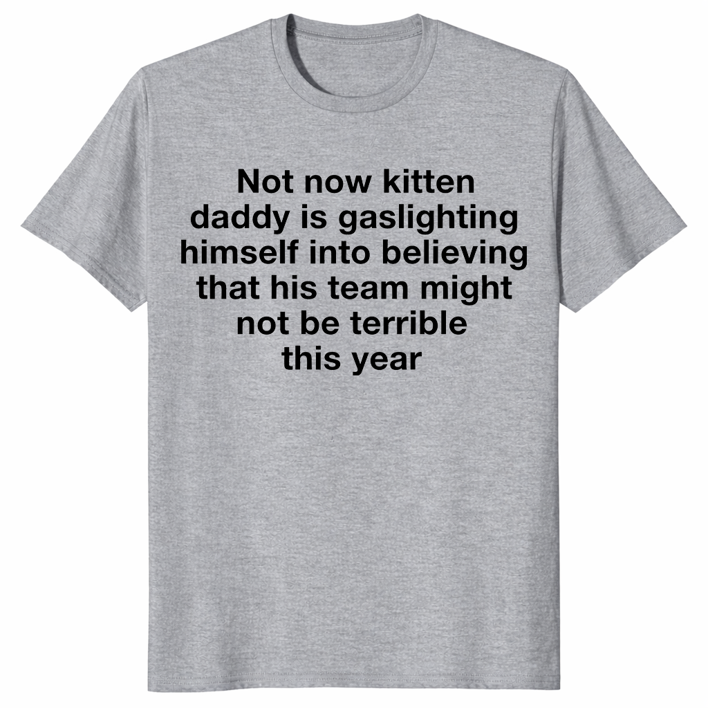 Kitten daddy shirt in sport grey