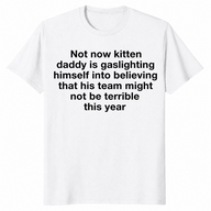 Kitten daddy shirt in white