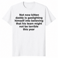 Kitten daddy shirt in white