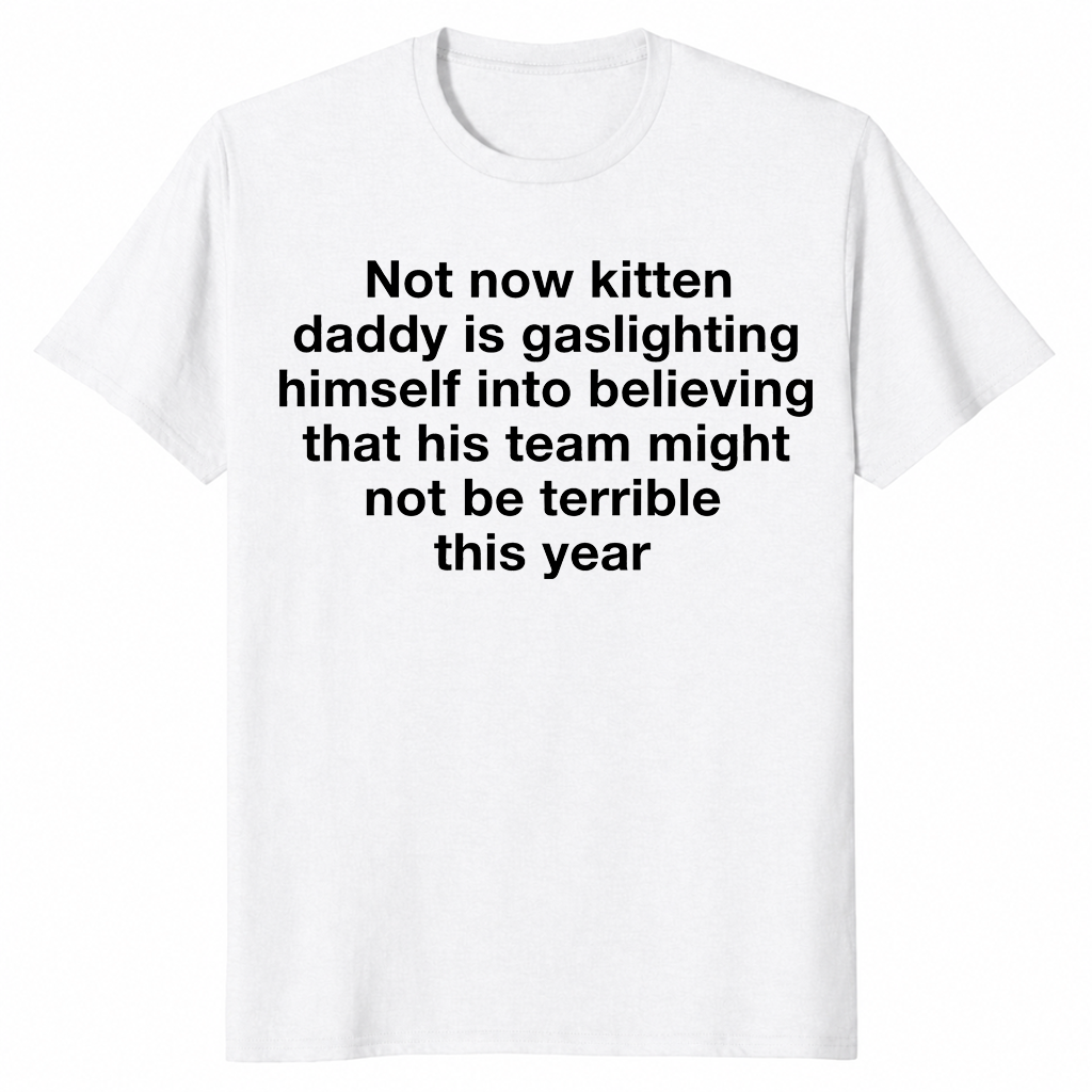 Kitten daddy shirt in white