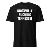 Knoxville Tennessee T-Shirt in Black with retro skyline design by Cuccico