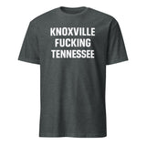 Knoxville Tennessee T-Shirt in Dark Heather with retro skyline design by Cuccico