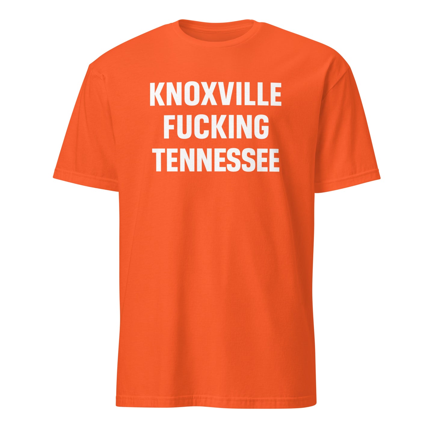 Knoxville Tennessee T-Shirt in Orange with retro skyline design by Cuccico