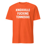 Knoxville Tennessee T-Shirt in Orange with retro skyline design by Cuccico