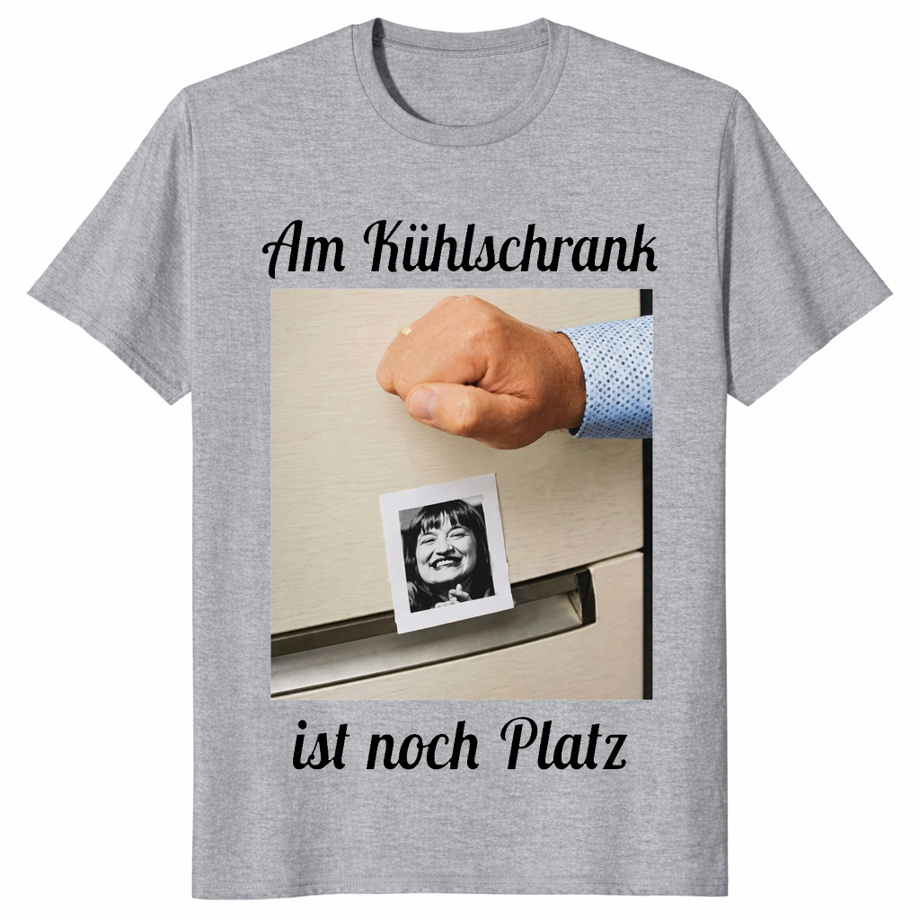 Kühlschrank ist noch Platz Shirt in sport grey