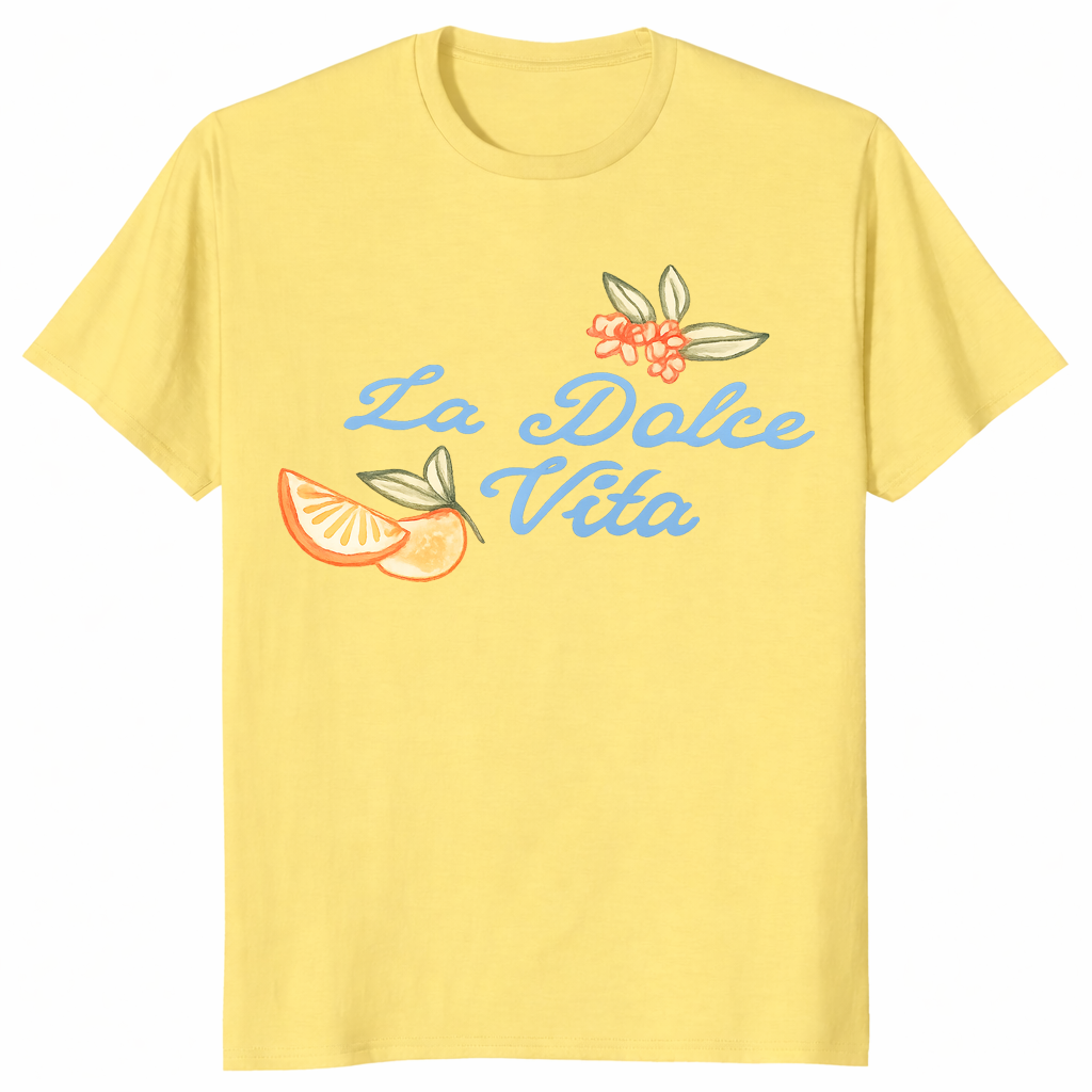 La Dolce Vita Italian Summer Tee – Vintage Citrus Aesthetic T-Shirt | Cuccico | Cuccico