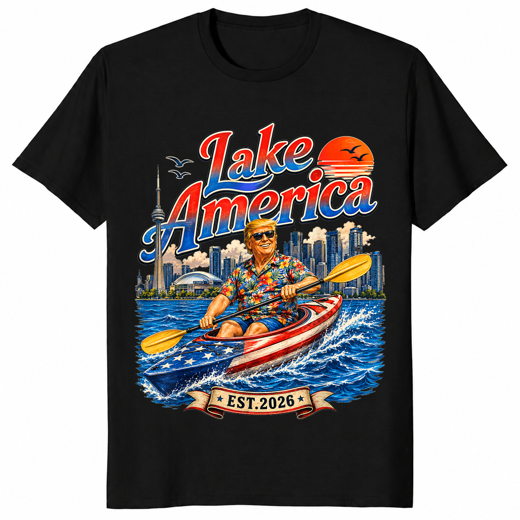 Lake America Kayak shirt in black