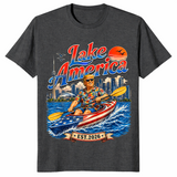 Lake America Kayak shirt dark heather grey