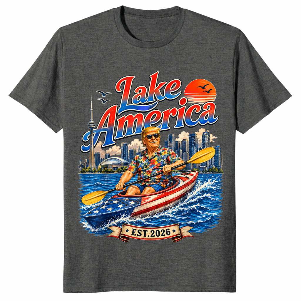 Lake America Kayak shirt dark heather