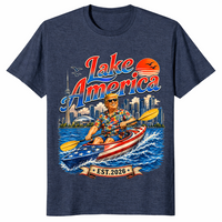 Lake America Kayak shirt heather navy