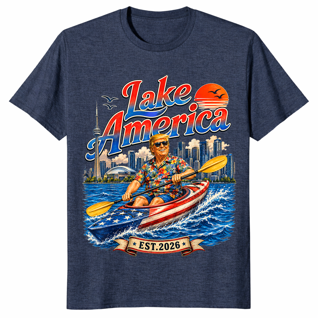 Lake America Kayak shirt heather navy
