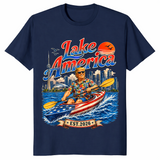 Lake America Kayak shirt in navy