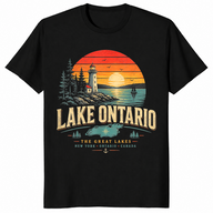 Lake Ontario Est 1615 shirt in black