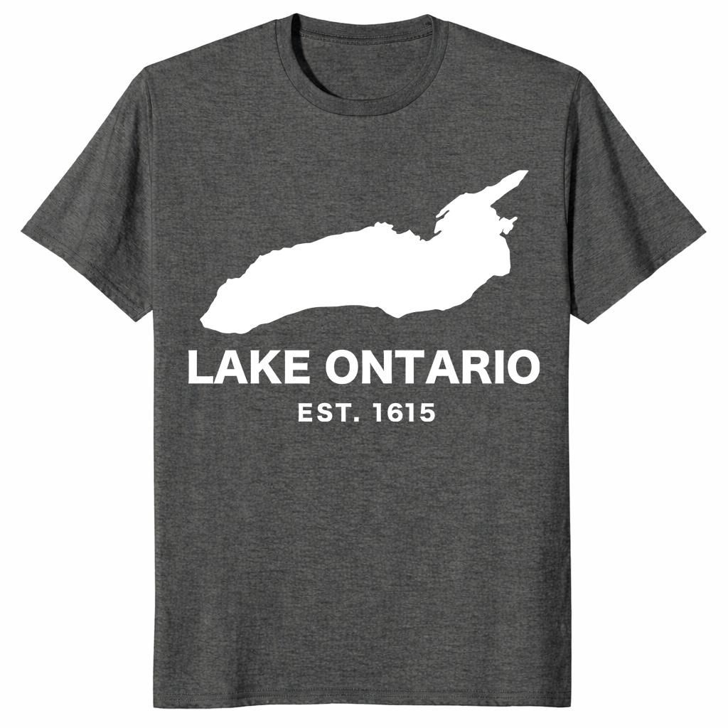 Lake Ontario Est. 1615 shirt in dark heather