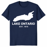 Lake Ontario Est. 1615 shirt in navy
