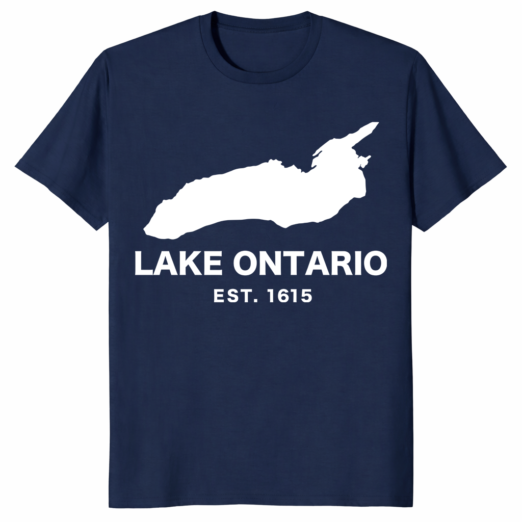 Lake Ontario Est. 1615 shirt in navy