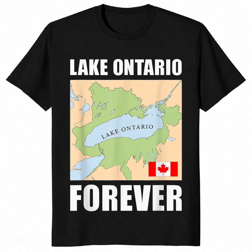 Lake Ontario Forever shirt in black