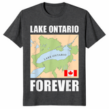 Lake Ontario Forever shirt dark heather grey