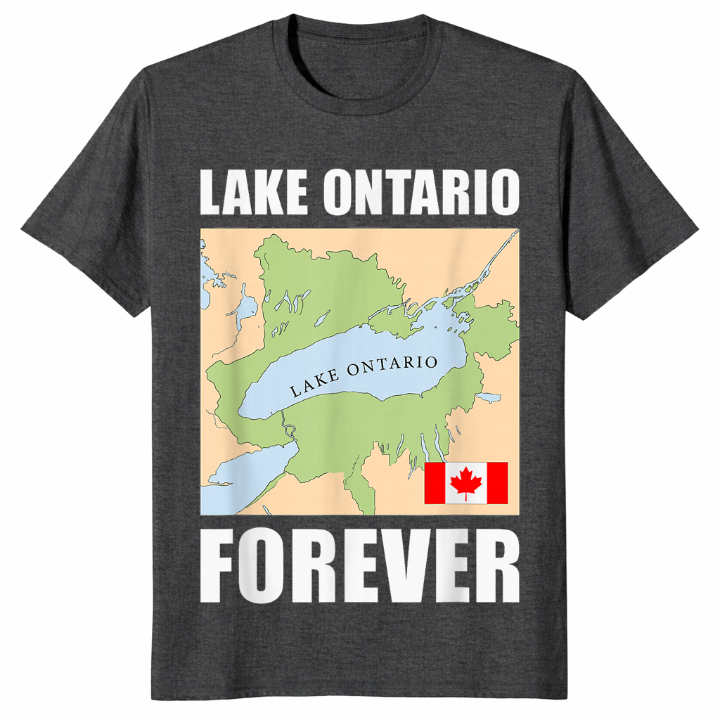 Lake Ontario Forever shirt dark heather grey