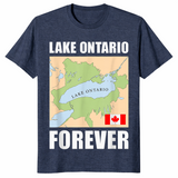 Lake Ontario Forever shirt in heather navy