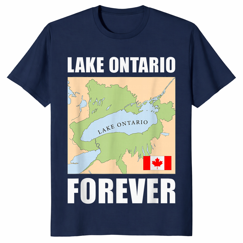 Lake Ontario Forever shirt in navy