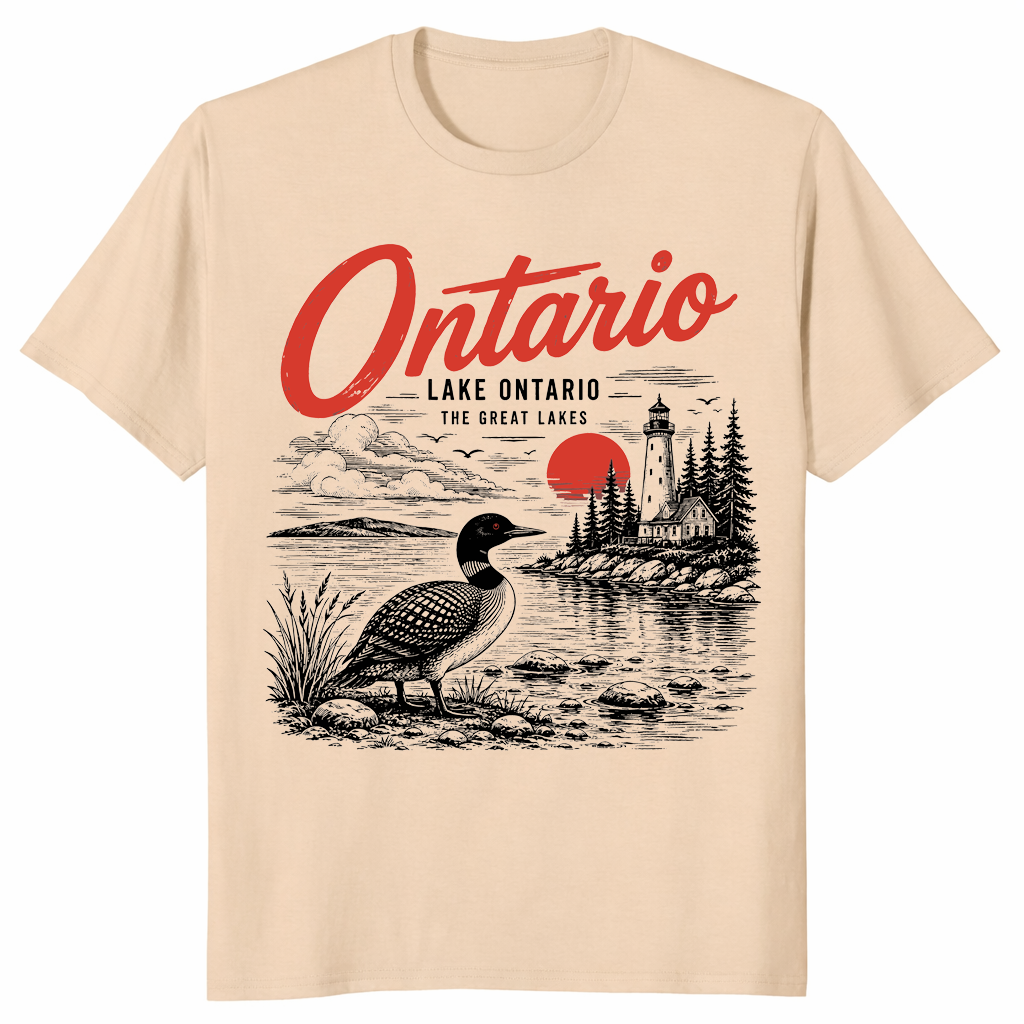 Lake Ontario shirt in sand