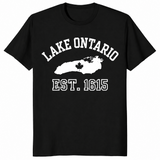 Lake Ontario souvenir shirt in black