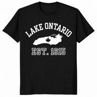 Lake Ontario souvenir shirt in black