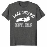 Lake Ontario souvenir shirt in dark heather