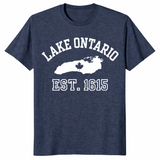 Lake Ontario souvenir shirt in heather navy