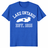 Lake Ontario souvenir shirt in royal blue