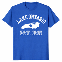 Lake Ontario souvenir shirt in royal blue