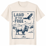 Land of the Free 250 Vintage America Tee in Natural