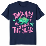 Last Day Of School Teacher Shirt with cute frog and pink lettering