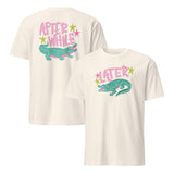 Later After While Alligator T Shirt funny gator tee in natural