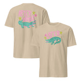 Later After While Alligator T Shirt funny retro gator graphic tee in sand