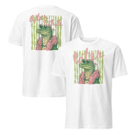 later alligator t shirt funny retro alligator graphic white