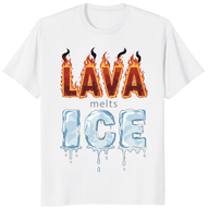 Lava melts ice shirt trending design shirt