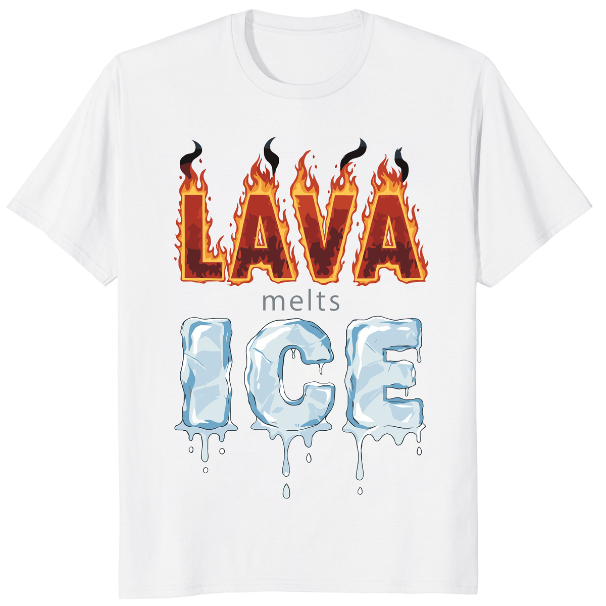 Lava melts ice shirt trending design shirt