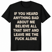 Leave Me Alone shirt in black