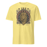 Cuccico vintage astrology t-shirt Leo Zodiac Shirt in cornsilk yellow shade
