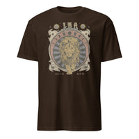 Cuccico vintage astrology tee Leo Zodiac Shirt in dark chocolate color