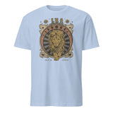 Astrology graphic tee Leo Zodiac Shirt in light blue oversized style by Cuccico