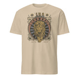 Cuccico oversized vintage astrology tee Leo Zodiac Shirt in sand color