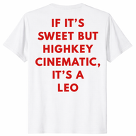 Leo Zodiac Sign shirt in white