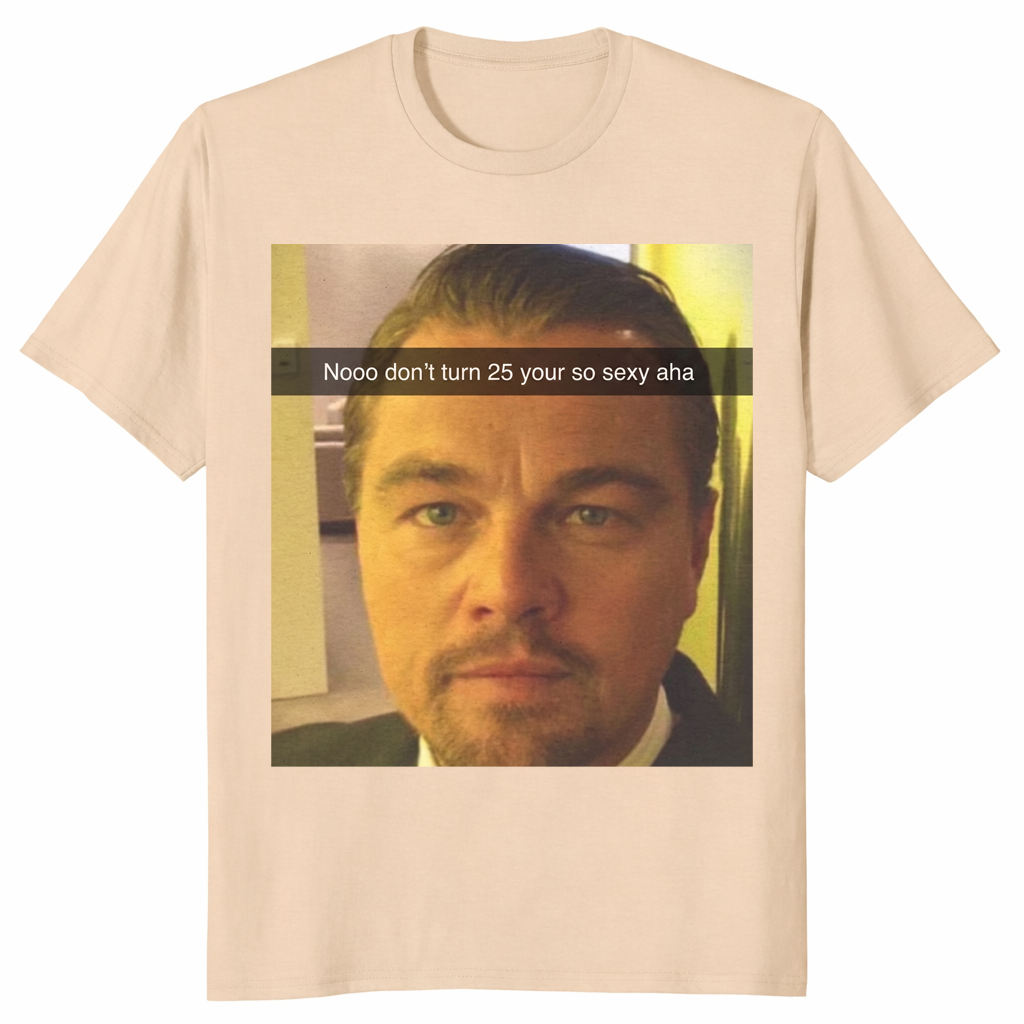 Funny Leonardo DiCaprio Meme T-Shirt - 25th Birthday Gift | Cuccico