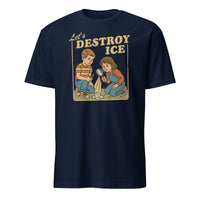 Close-up of Let’s Destroy ICE print quality